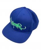 SUPREMEシュプリーム）の古着「Handstyle 6-Panel　シュプリーム」｜ブルー