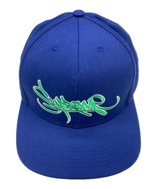 SUPREME（シュプリーム）Supreme (シュプリーム) Handstyle 6-Panel　シュプリーム ブルーの古着・服飾アイテム