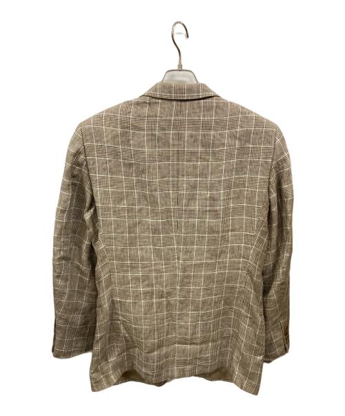 ARMANI COLLEZIONI（アルマーニ コレツィオーニ）ARMANI COLLEZIONI (アルマーニ コレツィオーニ) リネンジャケット ベージュ サイズ:Sの古着・服飾アイテム