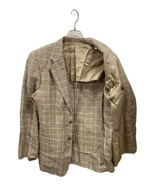 ARMANI COLLEZIONI（アルマーニ コレツィオーニ）ARMANI COLLEZIONI (アルマーニ コレツィオーニ) リネンジャケット ベージュ サイズ:Sの古着・服飾アイテム
