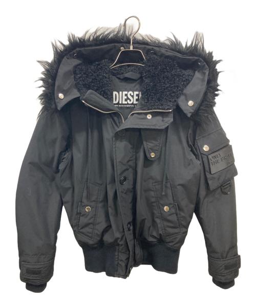DIESEL（ディーゼル）DIESEL (ディーゼル) 中綿ナイロンジャケット　ディーゼル　A00559-W-JAME-0LAZU ブラック サイズ:XSの古着・服飾アイテム