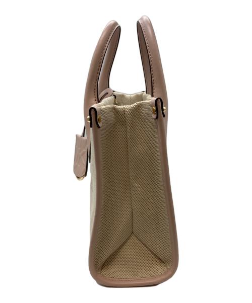 MICHAEL KORS（マイケル・コース）MICHAEL KORS (マイケル・コース) 2WAYバッグ ベージュ×ピンクの古着・服飾アイテム