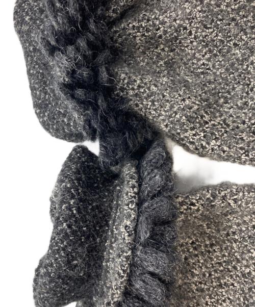 Christian Dior（クリスチャン ディオール）Christian Dior (クリスチャン ディオール) フリンジニットコート　クリスチャン ディオール　KWN6K0109 グレー サイズ:Ｍの古着・服飾アイテム