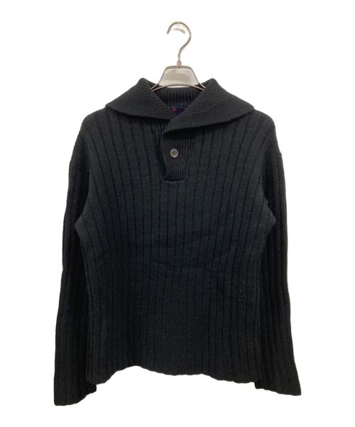 45rpm（45アールピーエム）45rpm (45アールピーエム) ハーフボタンウールニット ブラック サイズ:3の古着・服飾アイテム