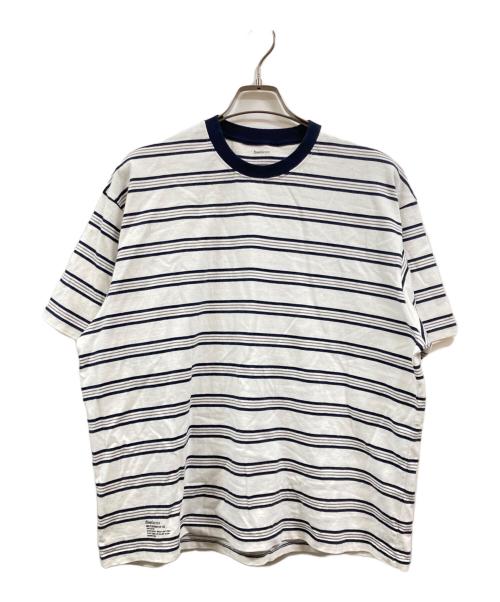 FreshService（フレッシュサービス）FreshService (フレッシュサービス) MULTI BORDER S/S TEE ホワイト×ネイビー サイズ:Ｍの古着・服飾アイテム