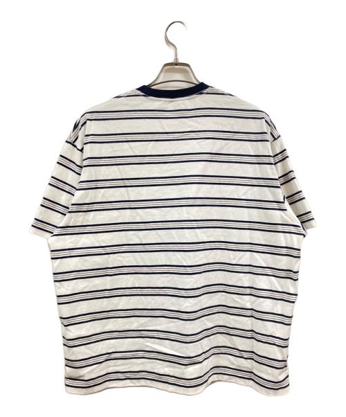 FreshService（フレッシュサービス）FreshService (フレッシュサービス) MULTI BORDER S/S TEE ホワイト×ネイビー サイズ:Ｍの古着・服飾アイテム