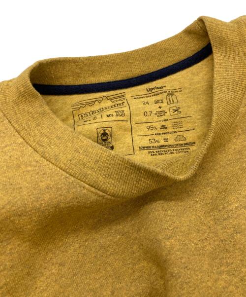 Patagonia（パタゴニア）Patagonia (パタゴニア) フィッツロイ・アイコン・アップライザル・クルー・スウェットシャツ イエロー サイズ:XSの古着・服飾アイテム