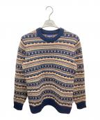 Patagoniaパタゴニア）の古着「リサイクル・ウールブレンド・セーター　パタゴニア　50655」｜ブラウン×ネイビー