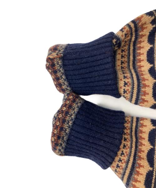 Patagonia（パタゴニア）Patagonia (パタゴニア) リサイクル・ウールブレンド・セーター　パタゴニア　50655 ブラウン×ネイビー サイズ:Sの古着・服飾アイテム