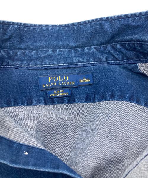 POLO RALPH LAUREN（ポロ・ラルフローレン）POLO RALPH LAUREN (ポロ・ラルフローレン) デニムシャツ　ポロ・ラルフローレン　710622242001 インディゴ サイズ:Ｌの古着・服飾アイテム