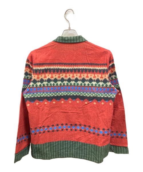 UNDERCOVERISM（アンダーカバーイズム）UNDERCOVERISM (アンダーカバーイズム) 転写プリント コットンフランネル パジャマ　アンダーカバーイズム　J4002-6 レッド×グリーン サイズ:Ｍの古着・服飾アイテム