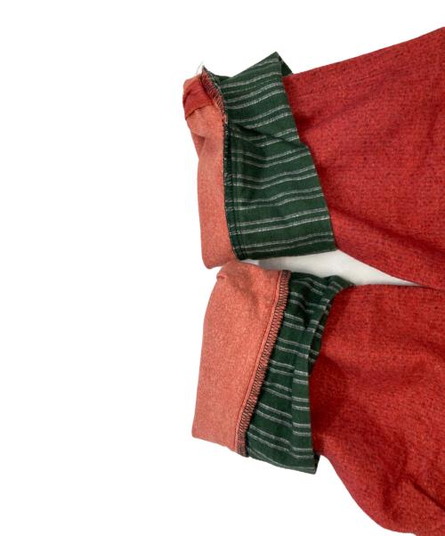 UNDERCOVERISM（アンダーカバーイズム）UNDERCOVERISM (アンダーカバーイズム) 転写プリント コットンフランネル パジャマ　アンダーカバーイズム　J4002-6 レッド×グリーン サイズ:Ｍの古着・服飾アイテム