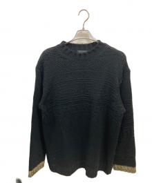 s'yte（サイト）の古着「BULKY WOOL LYNX PULLOVER KNIT　サイト　UB-K07-611」｜ブラック