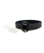 s'yteサイト）の古着「COW LEATHER25MM LONG RING BELT　サイト　UA-F04-701-1」｜ブラック