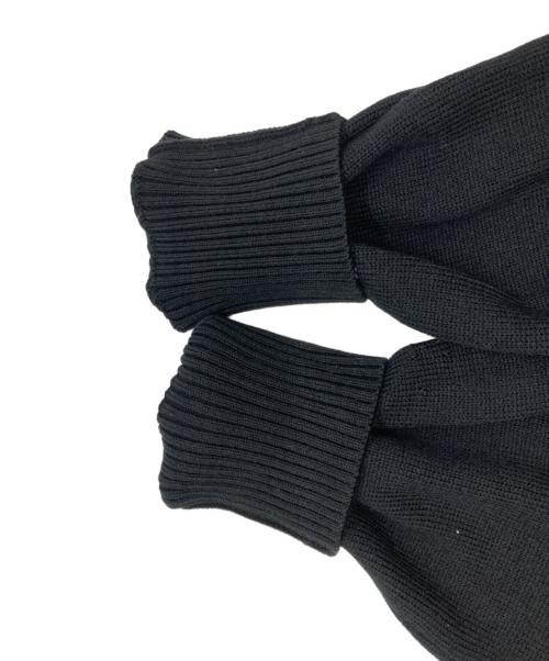 BLUE LABEL CRESTBRIDGE（ブルーレーベルクレストブリッジ）BLUE LABEL CRESTBRIDGE (ブルーレーベルクレストブリッジ) ティアードチュールニット　ブルーレーベルクレストブリッジ　55N20-454-09 グレー×ブラック サイズ:38の古着・服飾アイテム