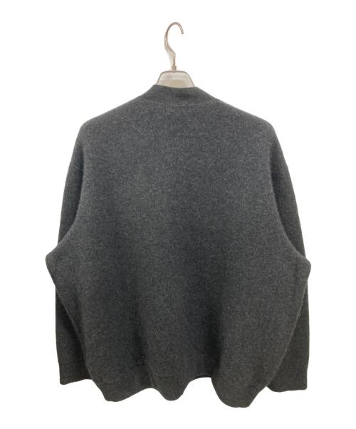 THE RERACS（ザ リラクス）THE RERACS (ザ リラクス) SNAP BUTTON KNIT CARDIGAN　ザ リラクス　22FW-REKN-338-J グレー サイズ:Freeの古着・服飾アイテム