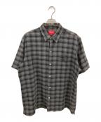SUPREMEシュプリーム）の古着「Plaid S/S Shirt　シュプリーム　」｜グレー