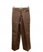 JOHN LAWRENCE SULLIVANジョン ローレンス サリバン）の古着「Wide Trouser　ジョン ローレンス サリバン　2A032-0220-59」｜ブラウン