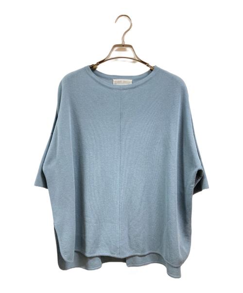 BEARDSLEY（ビアズリー）BEARDSLEY (ビアズリー) 半袖プルオーバー ブルー サイズ:Freeの古着・服飾アイテム