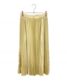 theory luxe（セオリーリュクス）の古着「ウォッシャブル ロングプリーツスカート　セオリーリュクス　03-5107311」｜アイボリー