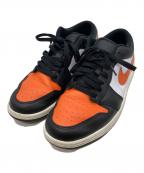 NIKEナイキ）の古着「JORDAN BRAND AIR JORDAN 1 LOW BLACK/STARFISH-WHITE-SAIL　ナイキ　553558-081」｜オレンジ