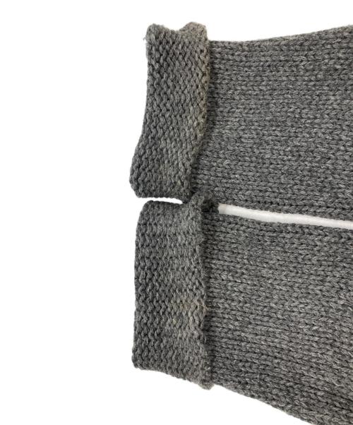 COMME des GARCONS HOMME PLUS（コムデギャルソンオムプリュス）COMME des GARCONS HOMME PLUS (コムデギャルソンオムプリュス) ダメージ加工ローゲージニット　コムデギャルソンオムプリュス　PK-N030　AD2003 グレー サイズ:不明の古着・服飾アイテム