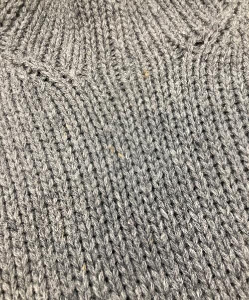 COMME des GARCONS HOMME PLUS（コムデギャルソンオムプリュス）COMME des GARCONS HOMME PLUS (コムデギャルソンオムプリュス) ダメージ加工ローゲージニット　コムデギャルソンオムプリュス　PK-N030　AD2003 グレー サイズ:不明の古着・服飾アイテム