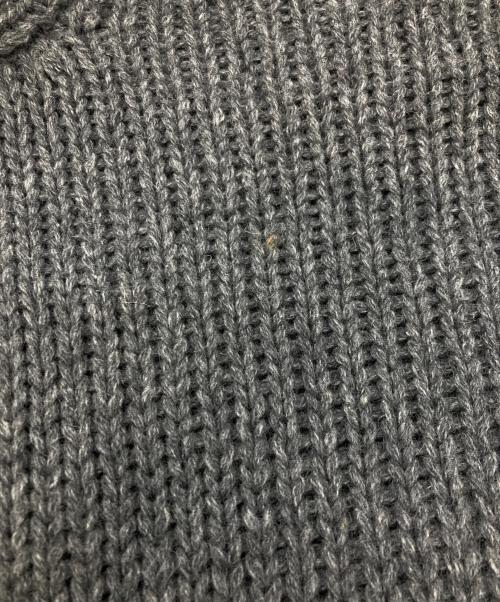 COMME des GARCONS HOMME PLUS（コムデギャルソンオムプリュス）COMME des GARCONS HOMME PLUS (コムデギャルソンオムプリュス) ダメージ加工ローゲージニット　コムデギャルソンオムプリュス　PK-N030　AD2003 グレー サイズ:不明の古着・服飾アイテム