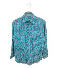 PRADA（プラダ）の古着「総柄シャツ　プラダ　UCM825 S122」｜ブルー×パープル