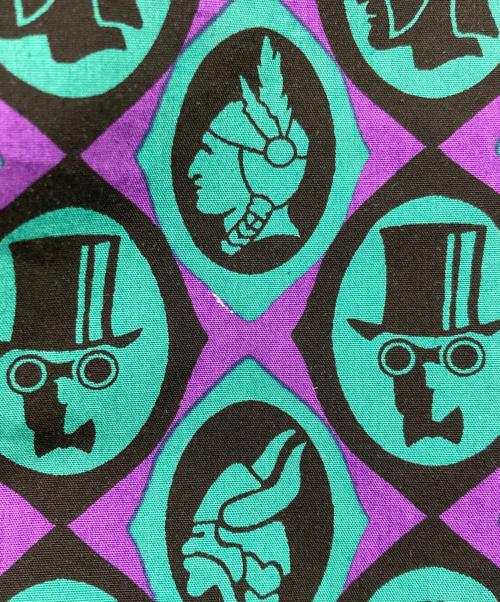 PRADA（プラダ）PRADA (プラダ) 総柄シャツ　プラダ　UCM825 S122 ブルー×パープル サイズ:37の古着・服飾アイテム