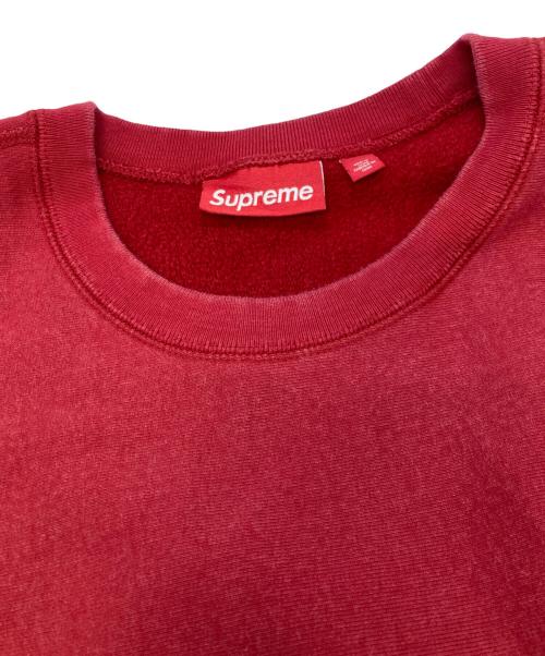 SUPREME（シュプリーム）Supreme (シュプリーム) WASHED BOX LOGO CREWNECK　シュプリーム　 レッド サイズ:XLの古着・服飾アイテム