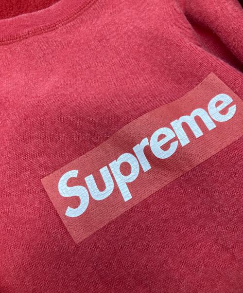SUPREME（シュプリーム）Supreme (シュプリーム) WASHED BOX LOGO CREWNECK　シュプリーム　 レッド サイズ:XLの古着・服飾アイテム