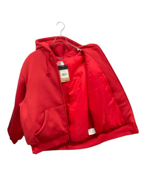 THE NORTH FACE（ザ ノース フェイス）THE NORTH FACE (ザ ノース フェイス) Supreme (シュプリーム) Down Zip Up Hooded Sweatshirt　ザ ノース フェイス　シュプリーム　NF0A88FP レッド サイズ:Ｌの古着・服飾アイテム