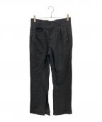 MARNIマルニ）の古着「20SS スリットデザインワイドスラックス　マルニ　PUMU0092A0 S52744」｜ブラック