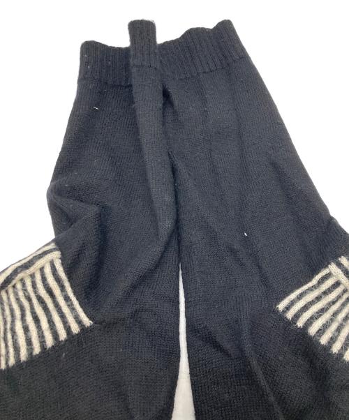 YOHJI YAMAMOTO（ヨウジヤマモト）YOHJI YAMAMOTO (ヨウジヤマモト) 変形 ニットパーカー　ヨウジヤマモト　HN-K61-924 ブラック サイズ:3の古着・服飾アイテム