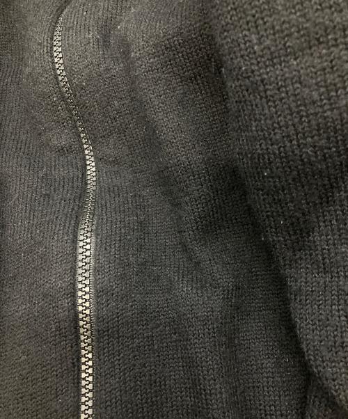 YOHJI YAMAMOTO（ヨウジヤマモト）YOHJI YAMAMOTO (ヨウジヤマモト) 変形 ニットパーカー　ヨウジヤマモト　HN-K61-924 ブラック サイズ:3の古着・服飾アイテム