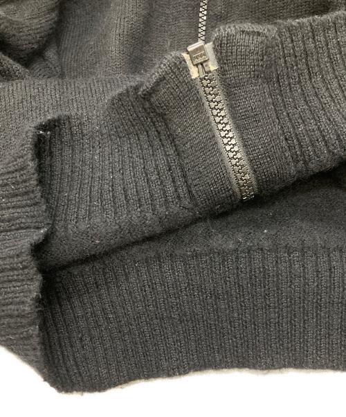 YOHJI YAMAMOTO（ヨウジヤマモト）YOHJI YAMAMOTO (ヨウジヤマモト) 変形 ニットパーカー　ヨウジヤマモト　HN-K61-924 ブラック サイズ:3の古着・服飾アイテム