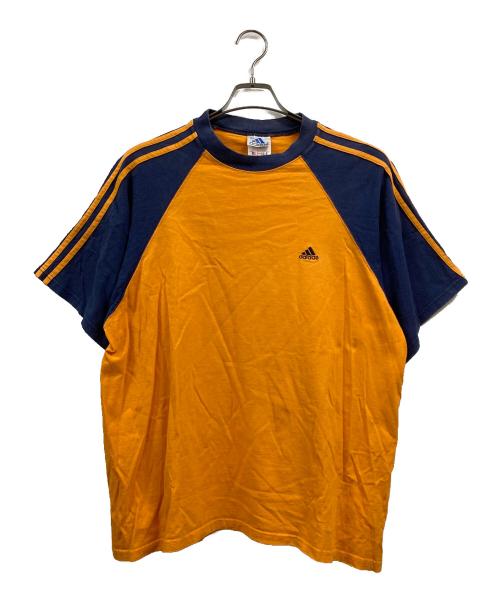 adidas（アディダス）adidas (アディダス) Tシャツ オレンジ サイズ:Lの古着・服飾アイテム