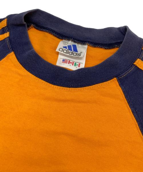 adidas（アディダス）adidas (アディダス) Tシャツ オレンジ サイズ:Lの古着・服飾アイテム