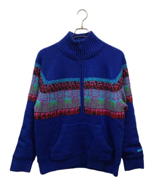 SUPREME（シュプリーム）SUPREME (シュプリーム) CHULLO WINDSTOPPER ZIP UP SWEATER ブルー サイズ:Ｍの古着・服飾アイテム
