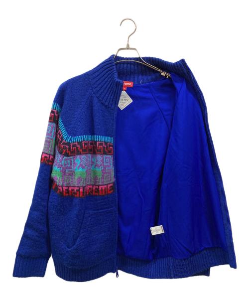 SUPREME（シュプリーム）SUPREME (シュプリーム) CHULLO WINDSTOPPER ZIP UP SWEATER ブルー サイズ:Ｍの古着・服飾アイテム