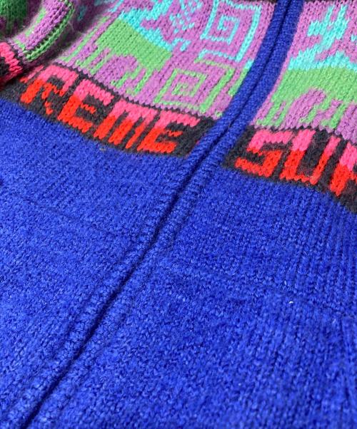 SUPREME（シュプリーム）SUPREME (シュプリーム) CHULLO WINDSTOPPER ZIP UP SWEATER ブルー サイズ:Ｍの古着・服飾アイテム