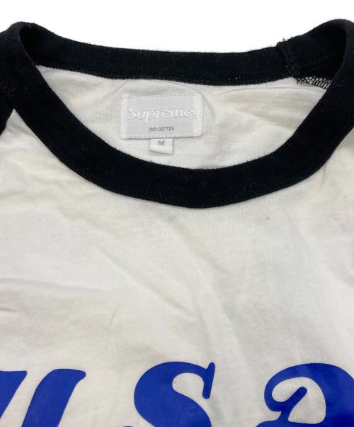 SUPREME（シュプリーム）Supreme (シュプリーム) PANDAS BASEBALL RAGLAN TOP ホワイト×ブラック サイズ:Ｍの古着・服飾アイテム