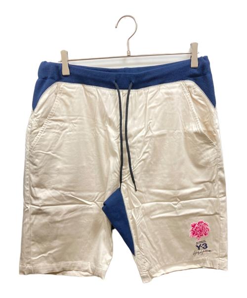 Y-3（ワイスリー）Y-3 (ワイスリー) JAMES HARDEN (ジェームズ・ハーデン) SATEEN SHORT　ワイスリー　ジェームズ・ハーデン ホワイト×ネイビー サイズ:Ｌの古着・服飾アイテム