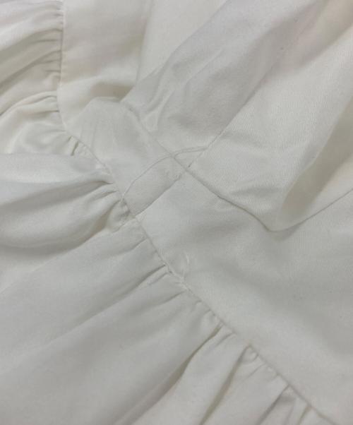 YOKO CHAN（ヨーコチャン）YOKO CHAN (ヨーコチャン) ヘムスカラップコットンブラウス ホワイト サイズ:Sの古着・服飾アイテム