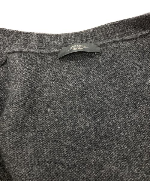 Max Mara WEEK END LINE（マックスマーラ ウイークエンドライン）MAX MARA WEEK END LINE (マックスマーラ ウイークエンドライン) ガウンフリンジニットカーディガン グレー サイズ:Sの古着・服飾アイテム