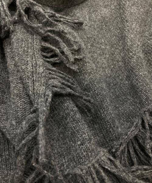 Max Mara WEEK END LINE（マックスマーラ ウイークエンドライン）MAX MARA WEEK END LINE (マックスマーラ ウイークエンドライン) ガウンフリンジニットカーディガン グレー サイズ:Sの古着・服飾アイテム