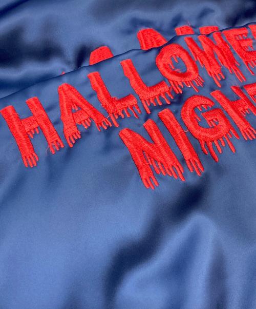 LowBlowKnuckle（ロウブロウナックル）LowBlowKnuckle (ロウブロウナックル) PEANUTS (ピーナッツ) スカジャン　　ピーナッツ　ロウブロウナックル　 ネイビー サイズ:XLの古着・服飾アイテム