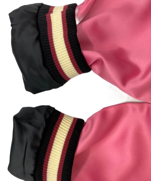 LowBlowKnuckle（ロウブロウナックル）LowBlowKnuckle (ロウブロウナックル) BETTY BOOP (ベティー・ブープ) スカジャン　ベティー・ブープ　ロウブロウナックル　 ブラック サイズ:XLの古着・服飾アイテム