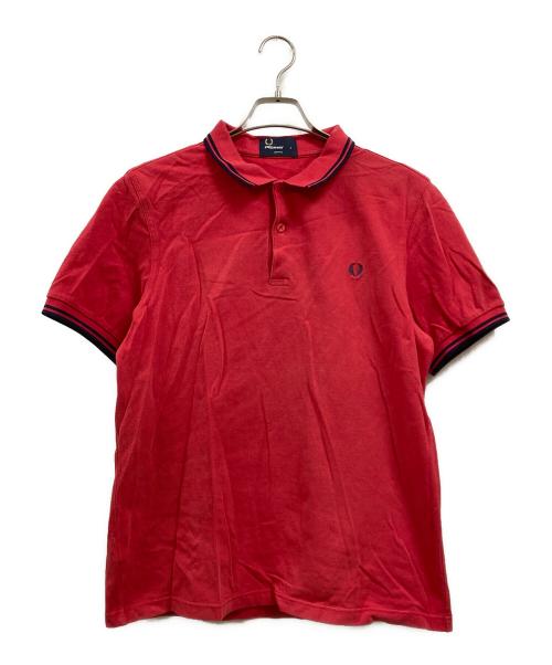 FRED PERRY（フレッドペリー）FRED PERRY (フレッドペリー) ポロシャツ レッド サイズ:Lの古着・服飾アイテム